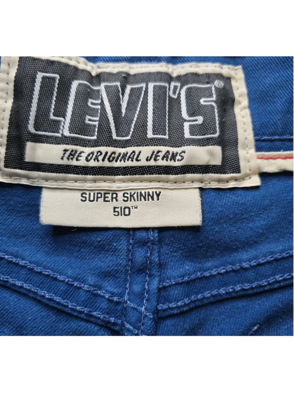 Levi’s 510 Super Skinny Jeans Mens 32x32 Blue Stretch Denim Pants - Picture 5 of 10